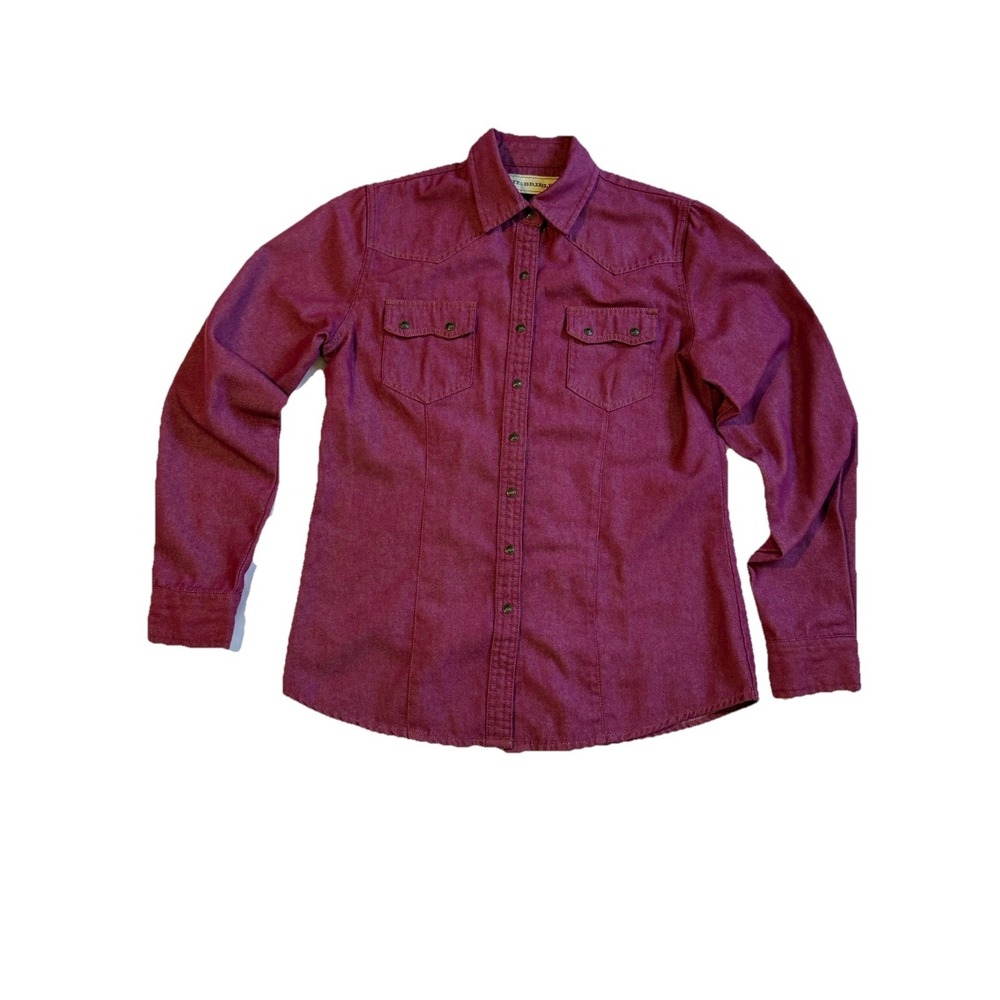 Bit & Bridle Western Shirt‎ Womens Small Pink Snap Button Cowboy Rodeo